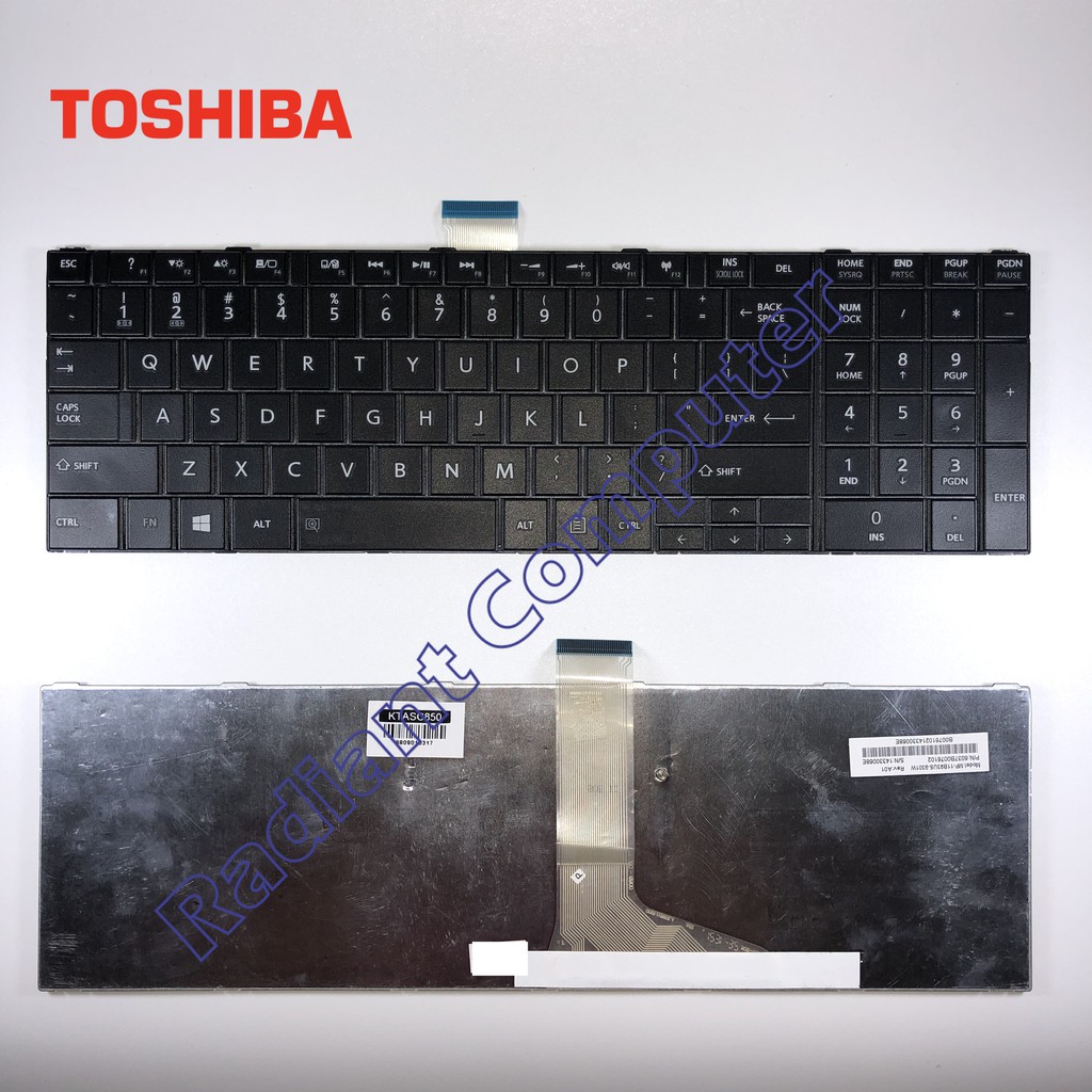 Keyboard Toshiba Satellite C850 C855 L850 L855 S50 S55 BLACK