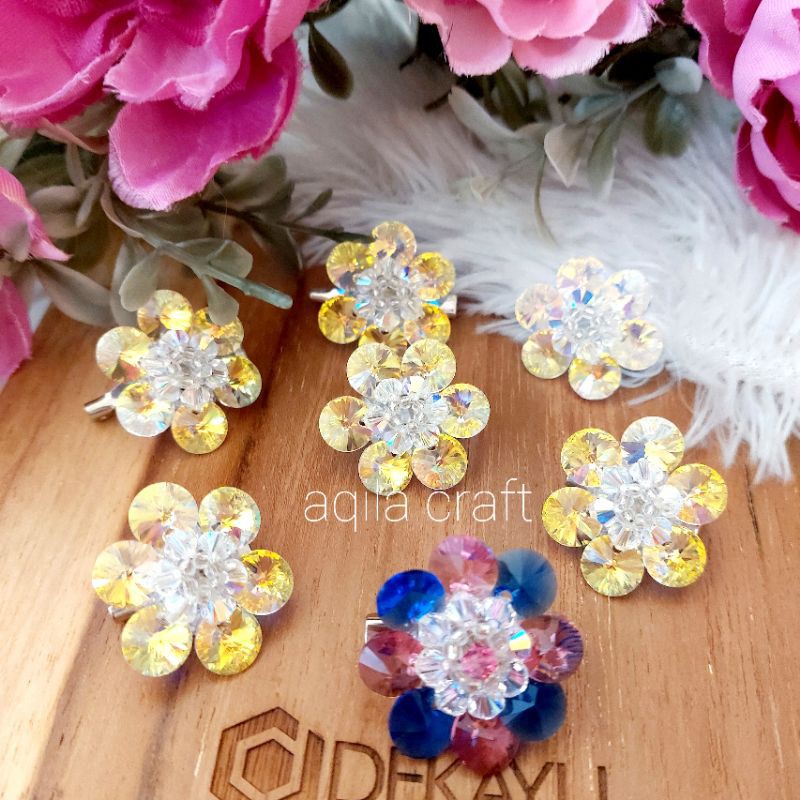 SWAROVSKI BUNGA CIPIR ORIGINAL AUSTRIA