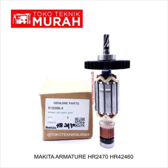 Makita Armature HR2460 HR2470 / Angker HR 2460 2470 Asli Original