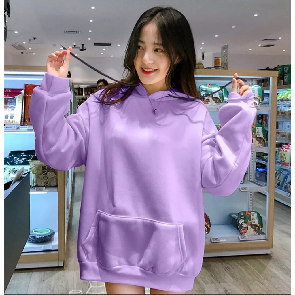 Hoodie Polos Perempuan Dewasa II Sweater Polos Hoodie Pria Dewasa