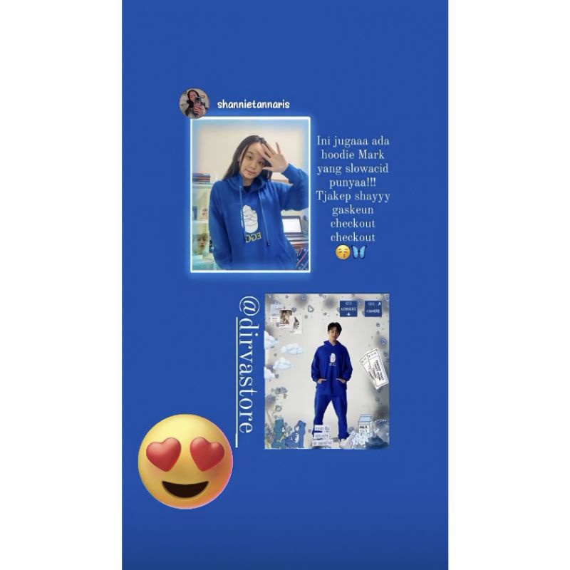 ‼️READY HOODIE SLOWACID EGG FRAGILE MARK NCT‼️