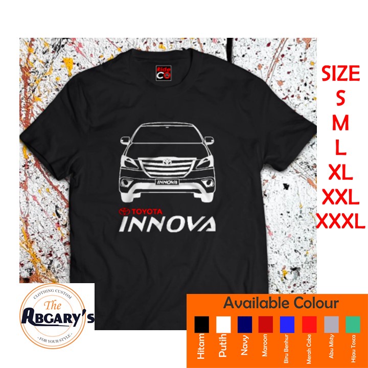 Kaos Oversize Pria Baju klub Mobil Toyota Innova Fans Club