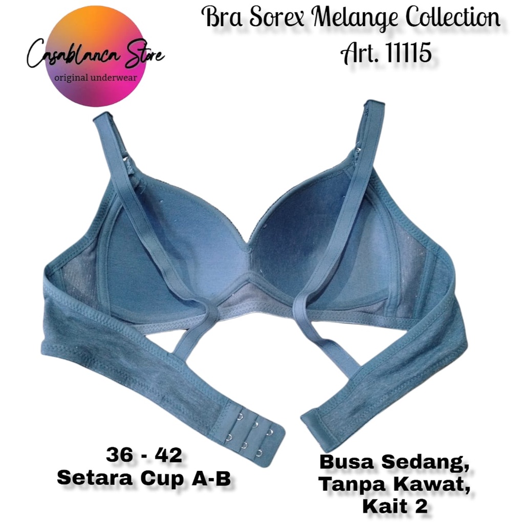 BH SOREX MELANGE COLLECTION ART. 11115 Tanpa Kawat, Busa Sedang, Kait 2