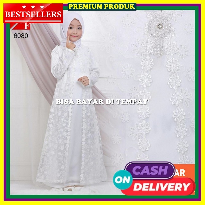 Gamis Anak Perempuan Terbaru Satu Set Jilbab Baju Kekinian Hijab Games Tanggung Murah Lebaran 2023 I
