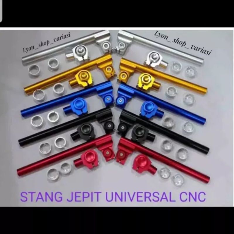 Stang Jepit Clip On Universal CNC Fu Vixion RX KING Tiger RXZ