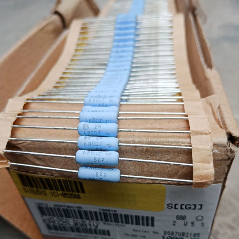 1dus 1000pcs resistor 680ohm 2w panasonic