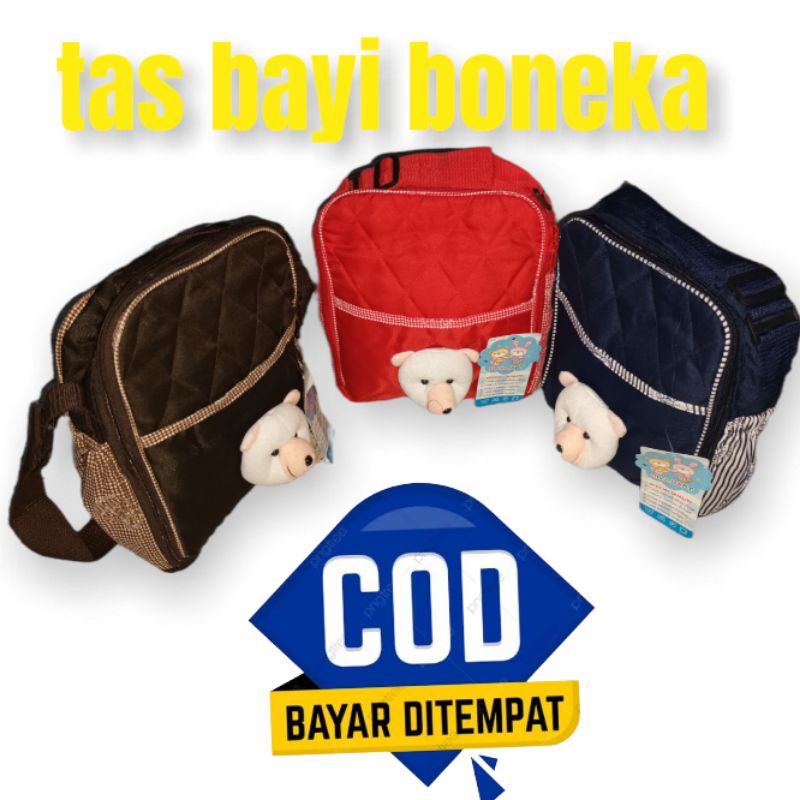 tas perlengkapan bayi motip boneka