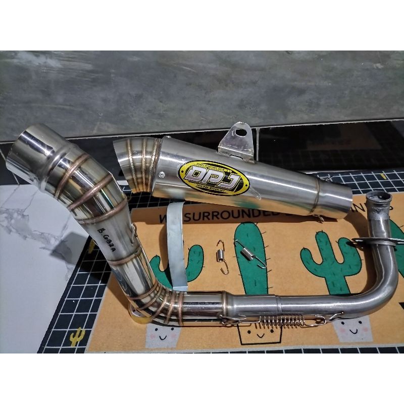 knalpot dpj keong leher atas cobra PNP beat Scoopy Genio