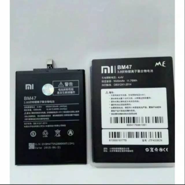 BATERAI REDMI 3/4X BM47 100% ORIGINAL