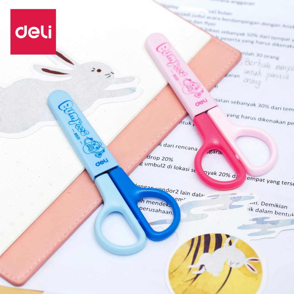 

Deli E6021 Scissors Gunting Sekolah Ujung Tumpul Aman Untuk Anak - Blue / Pink [1 Pc]
