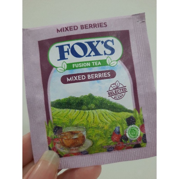 Fox's fusion tea mix berries sachet