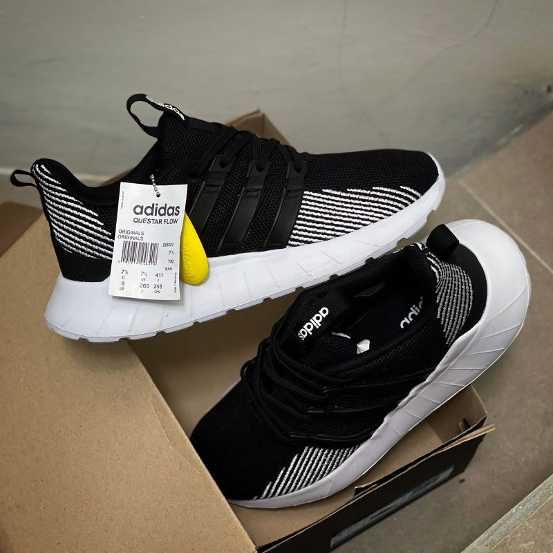 ADIDAS QUESTAR FLOW BLACK WHITE