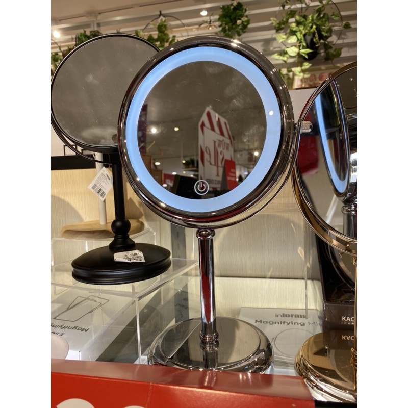 Informa Magnifying Mirror Cermin Rias Dengan Lampu Led Shopee Indonesia