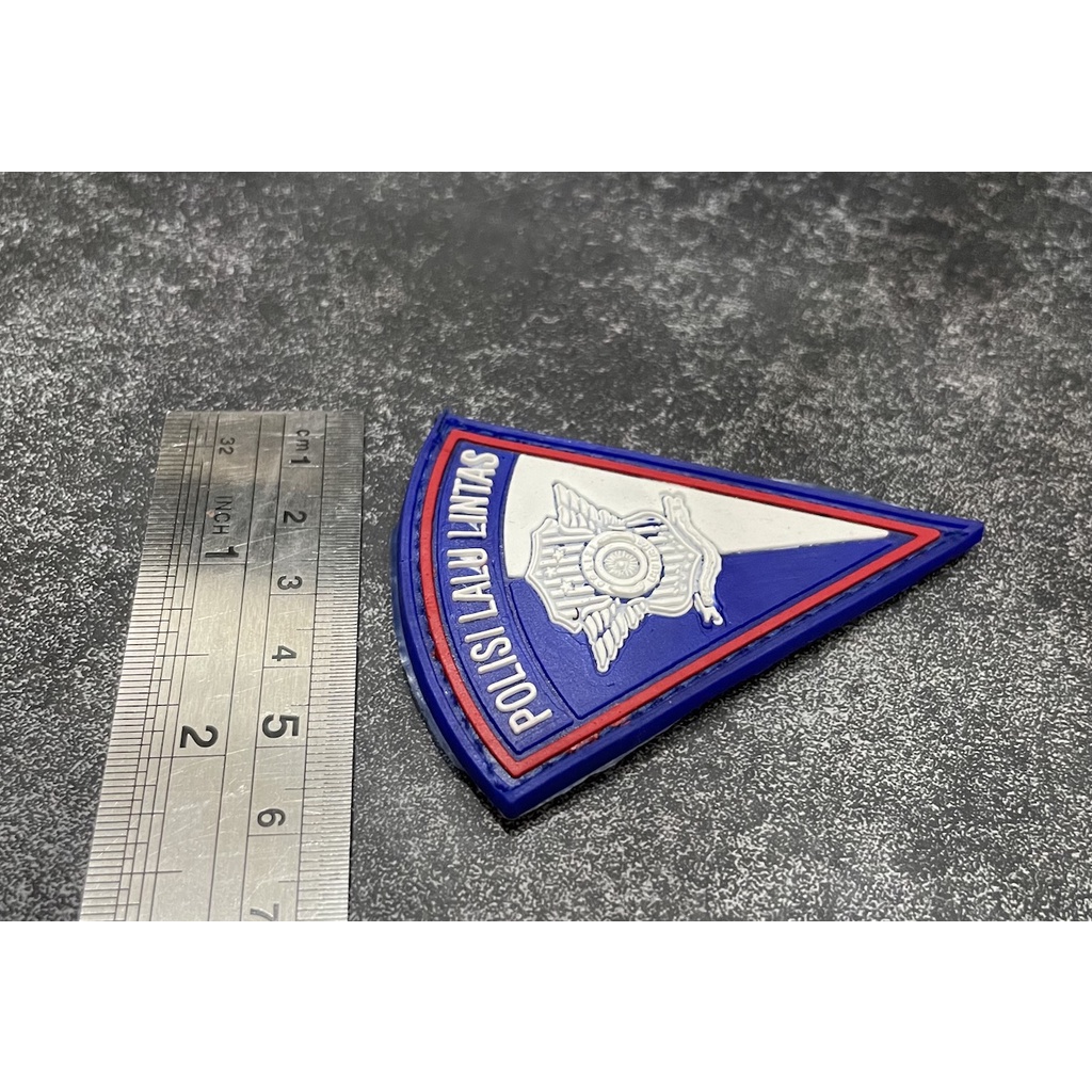 Patch Polantas - Patch Velcro Police - Prepetan Lantas - Velcro Karet