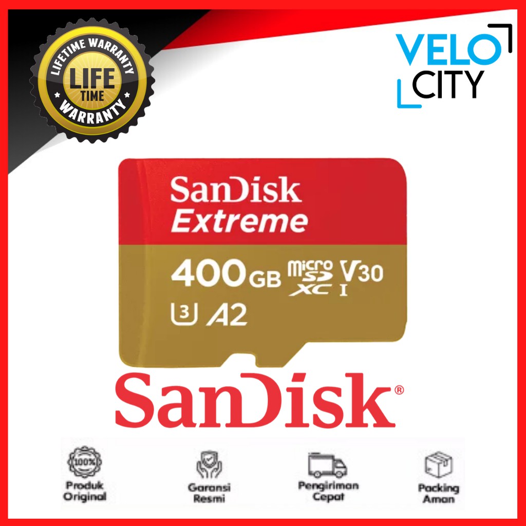 Memory Card Micro sd 400Gb CL10 160Mbps Extreme Original Garansi LIFE TIME