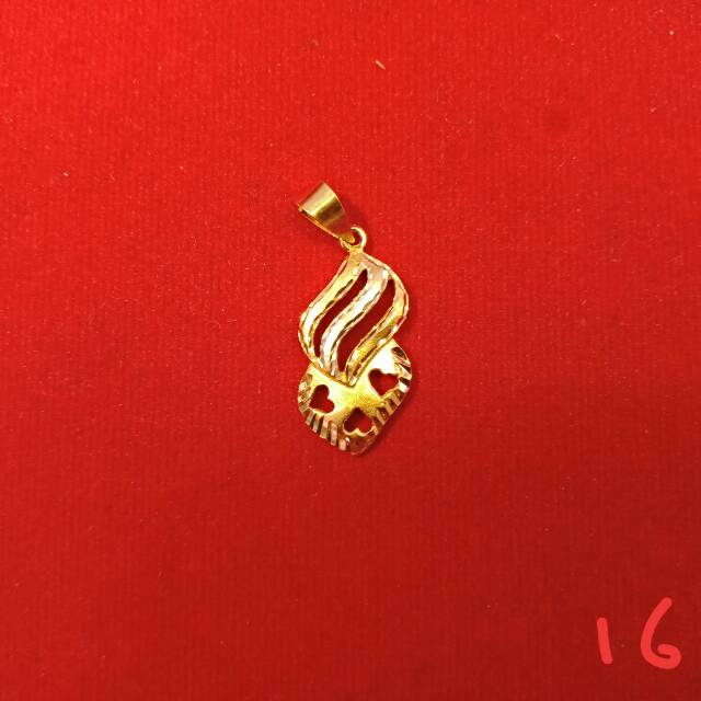 Mainan liontin kalung anak dan dewasa emas asli kadar 700 22 70% 1.6 1.7 1.8 g gr gram