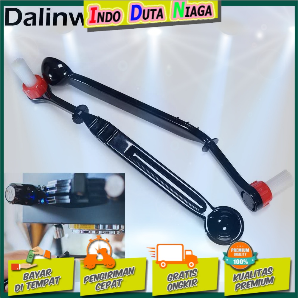 Dalinwell 2in1 Sikat Sendok Pembersih Mesin Kopi Espresso 1PCS - 8809