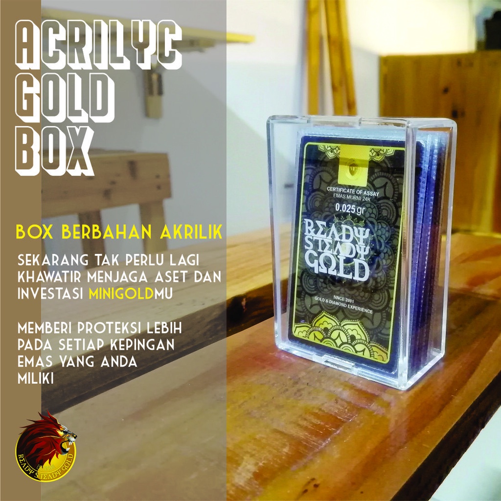 GOLD HOLDER - AKSESORIS BOX EMAS MINIGOLD AKRILIK