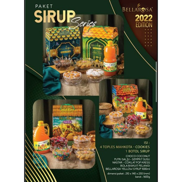 

[TERLARIS]BELLAROSA KUE PAKET SIRUP 4+1