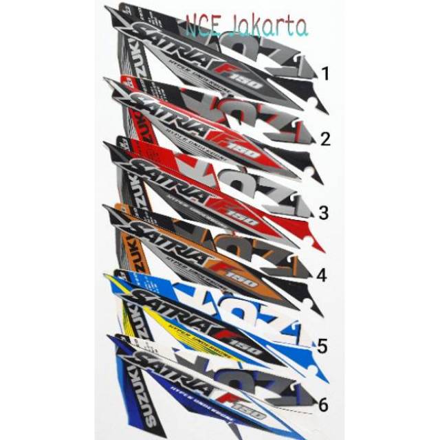 STIKER STRIPING SATRIA F 2015