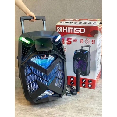 PAKET SPEAKER Kimiso QS-1507 15&quot; Trolley Portable Party Speaker Rechargeable with FREE  Wireless Microphone ORI