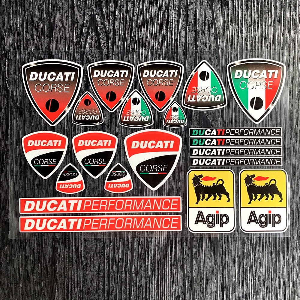 Ducati Sticker Reflektor Dekorasi Helm Motor Ducati 848 959 1098 S 899 1198