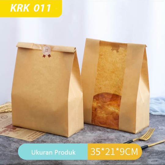 

Packaging Kertas Roti (25pc) KRK011/ Kemasan Plastik Roti/ Roti Tawar