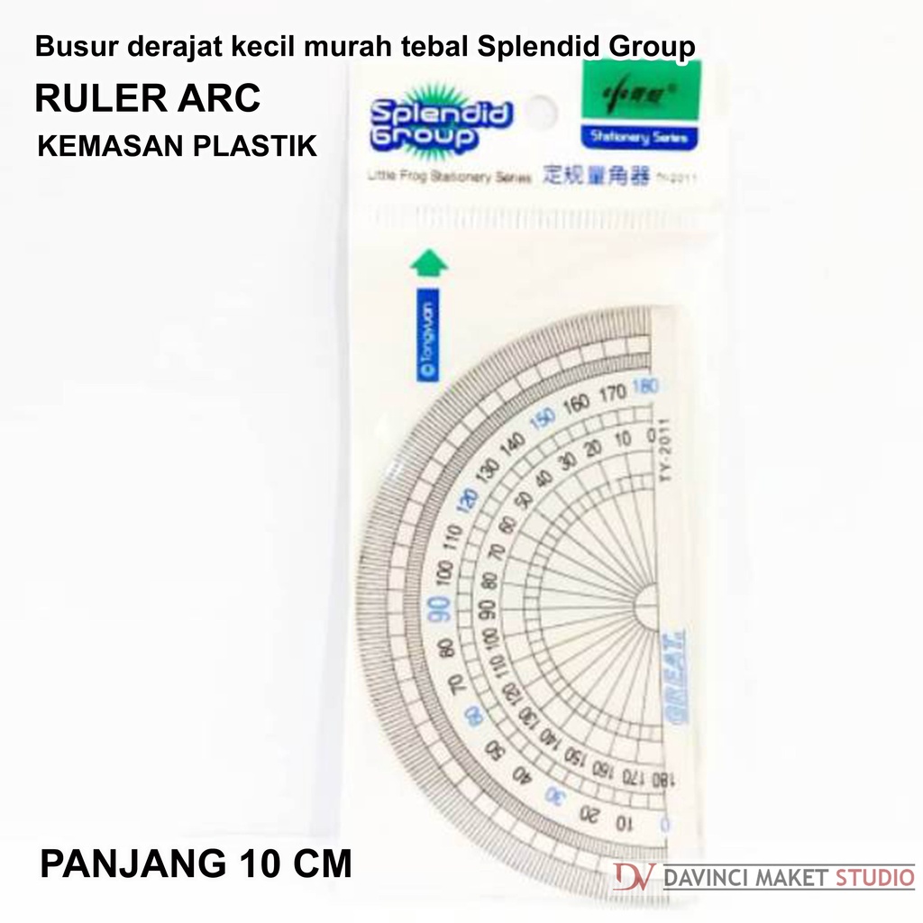 

Penggaris Busur Lingkaran Plastik Kecil Alat Bantu Maket Diorama - Plastic Ruler Arc Splendid Group 10cm