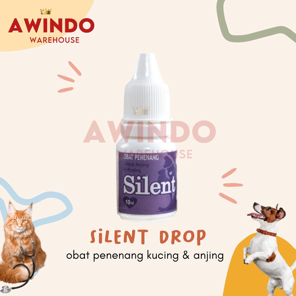 SILENT - Obat Penenang Kucing dan Anjing 10ml