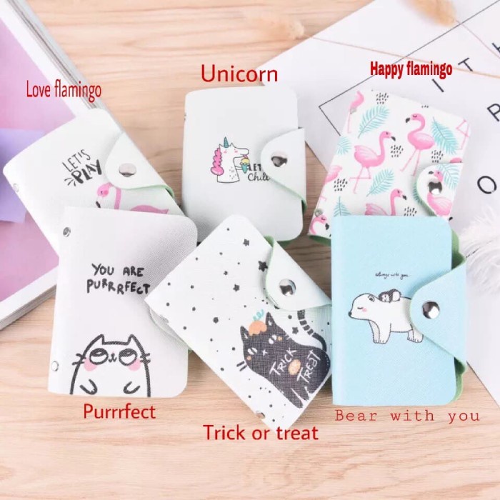 

ORGANIZER-DOCUMENT- DOMPET KARTU CARD HOLDER ORGANIZER KARAKTER MOTIF CUTE LUCU UNIK IMPOR