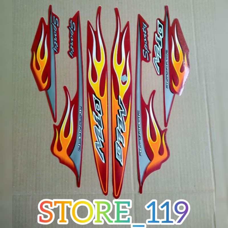 striping mio sporty merah maroon 2006