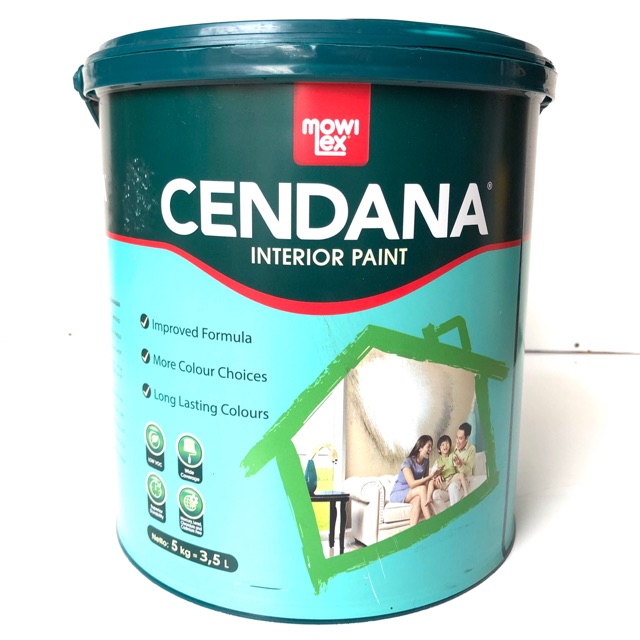 CAT TEMBOK CENDANA 5 KG WHITE PUTIH BY MOWILEX