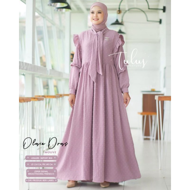 OLESIA DRESS BY TULUS SIGNATURE (DRESS MUSLIMAH) Dress wanita super rekomended