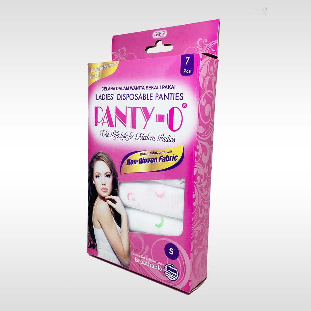 Panty-O Celana Dalam Wanita Sekali Pakai / Disposable Panties Underwear Isi 7Pcs