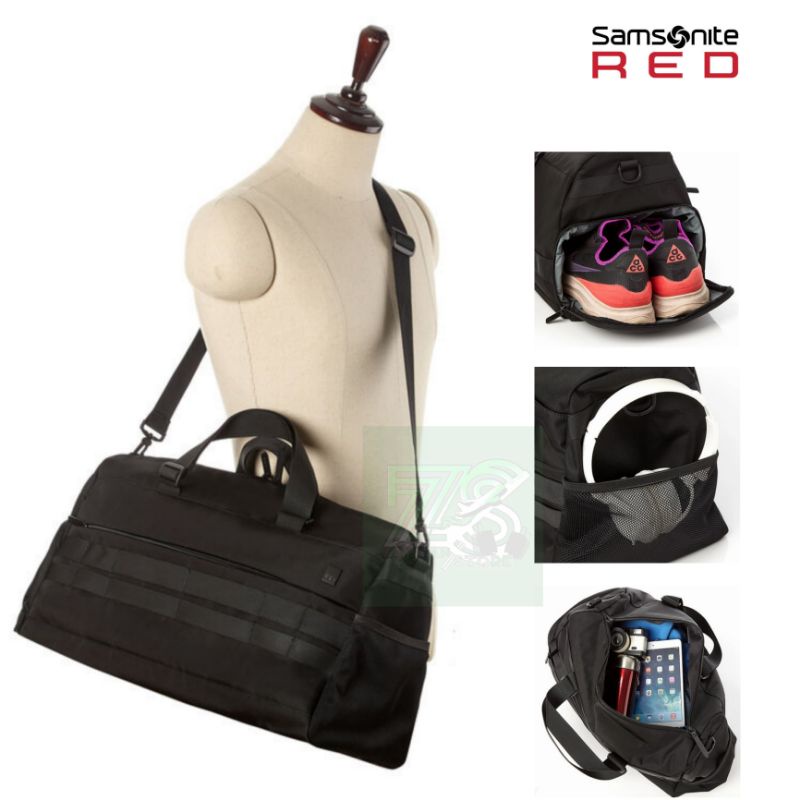 SAMSONITE RED EGUN TAS DUFFLE SLING BAG ORIGINAL - BLACK