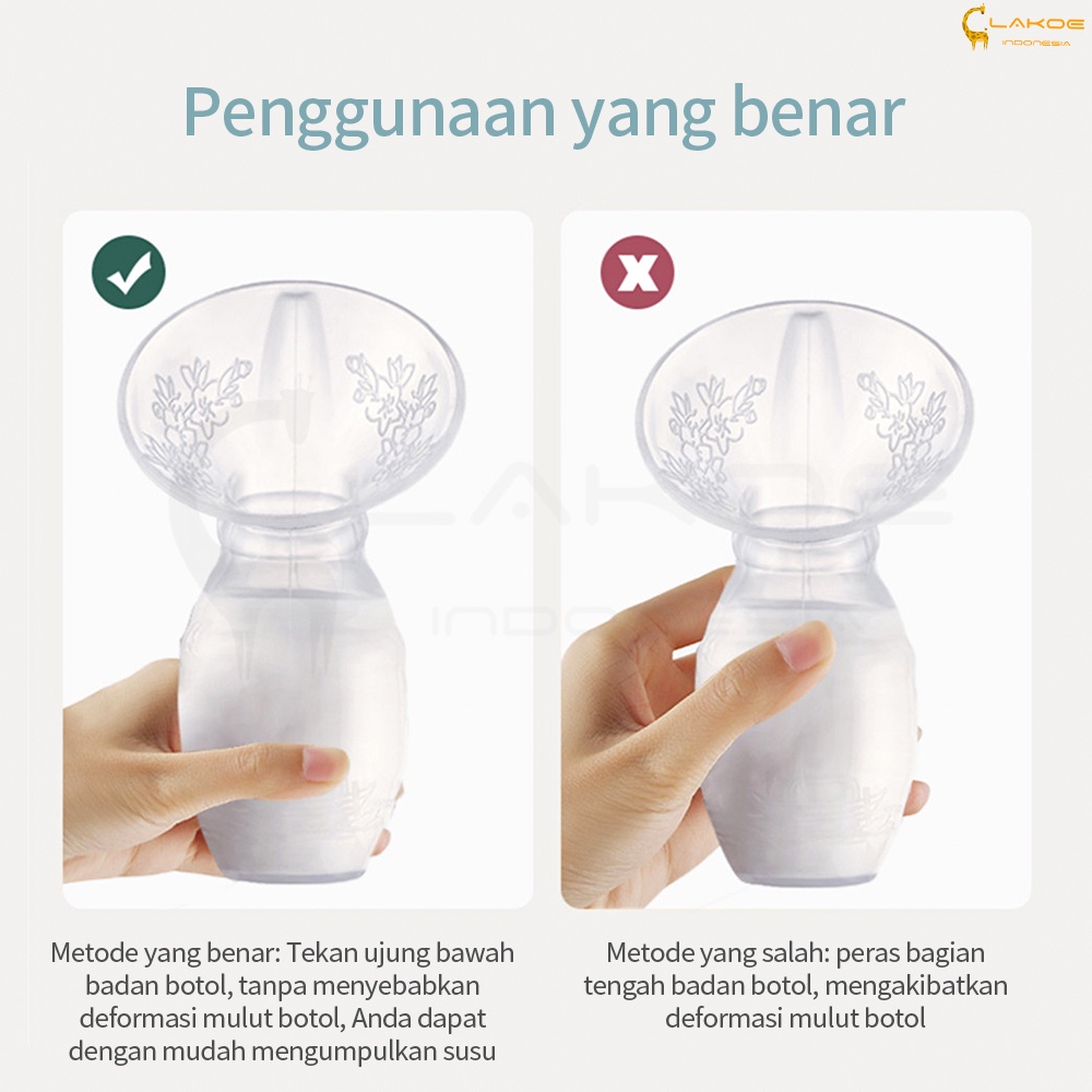 Pompa asi manual silikon - silicone breast pump