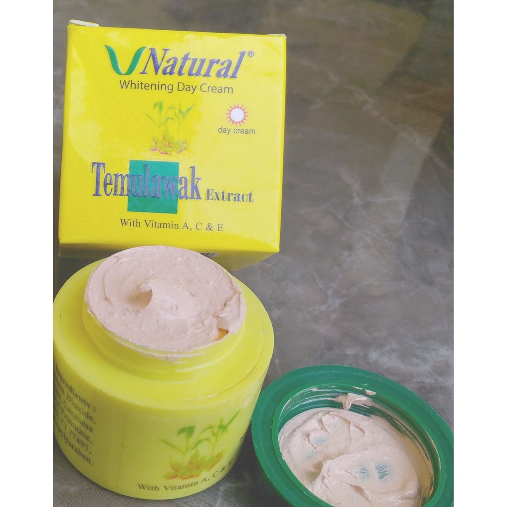 V NATURAL Day Cream BPOM Resmi Cream Siang Temulawak V Natural Original
