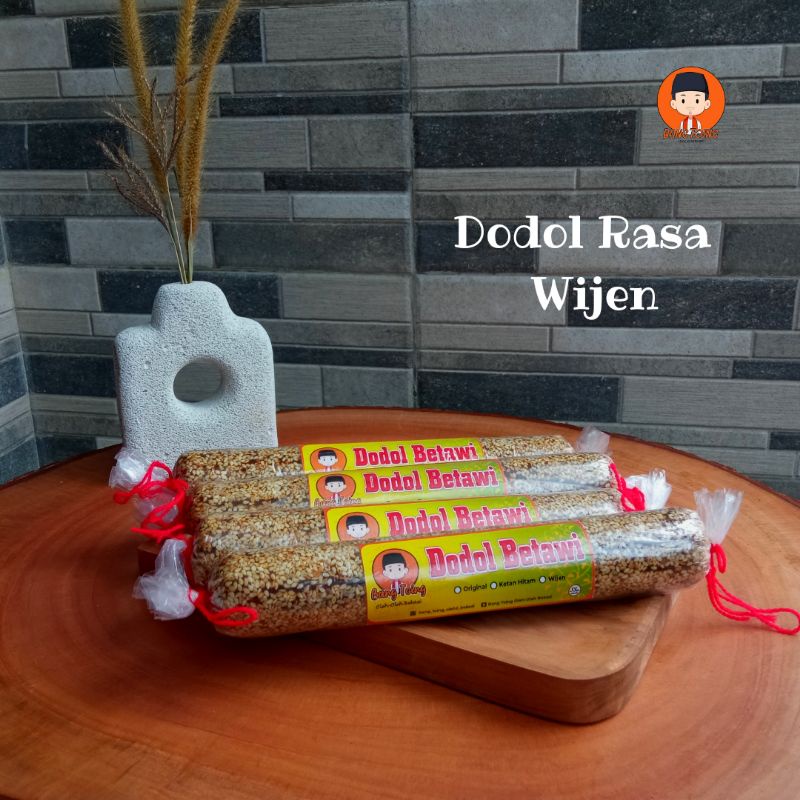 

1 Kg Dodol Betawi Rasa Wijen Bang Toing / Dodol Wijen / Dodol Betawi