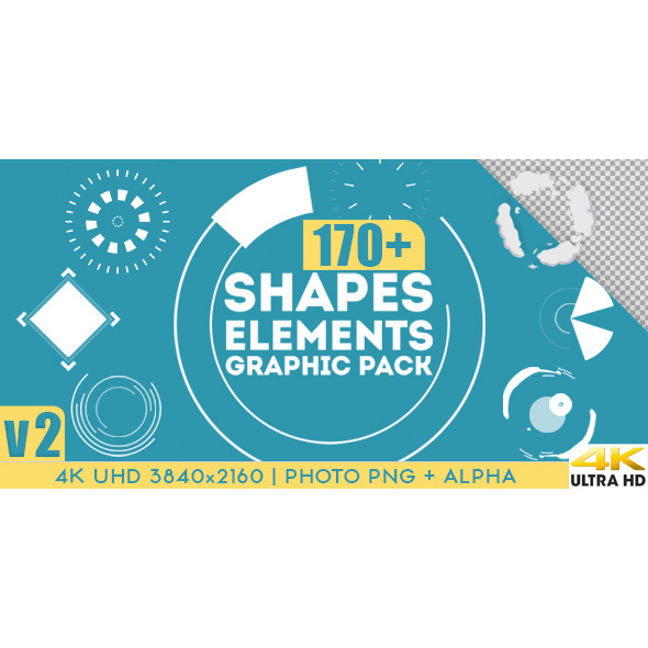 Shapes &amp; Elements Graphic Pack V14 - After Effects Project Files