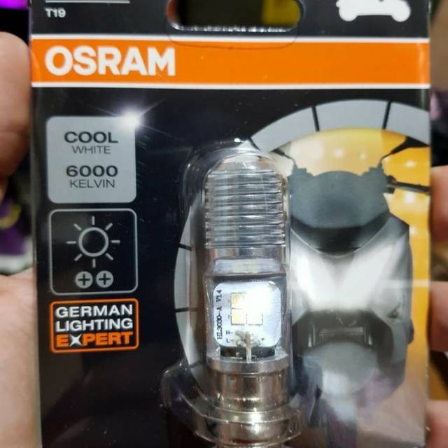 Lampu motor depan LED OSRAM white  satria beat bebek original