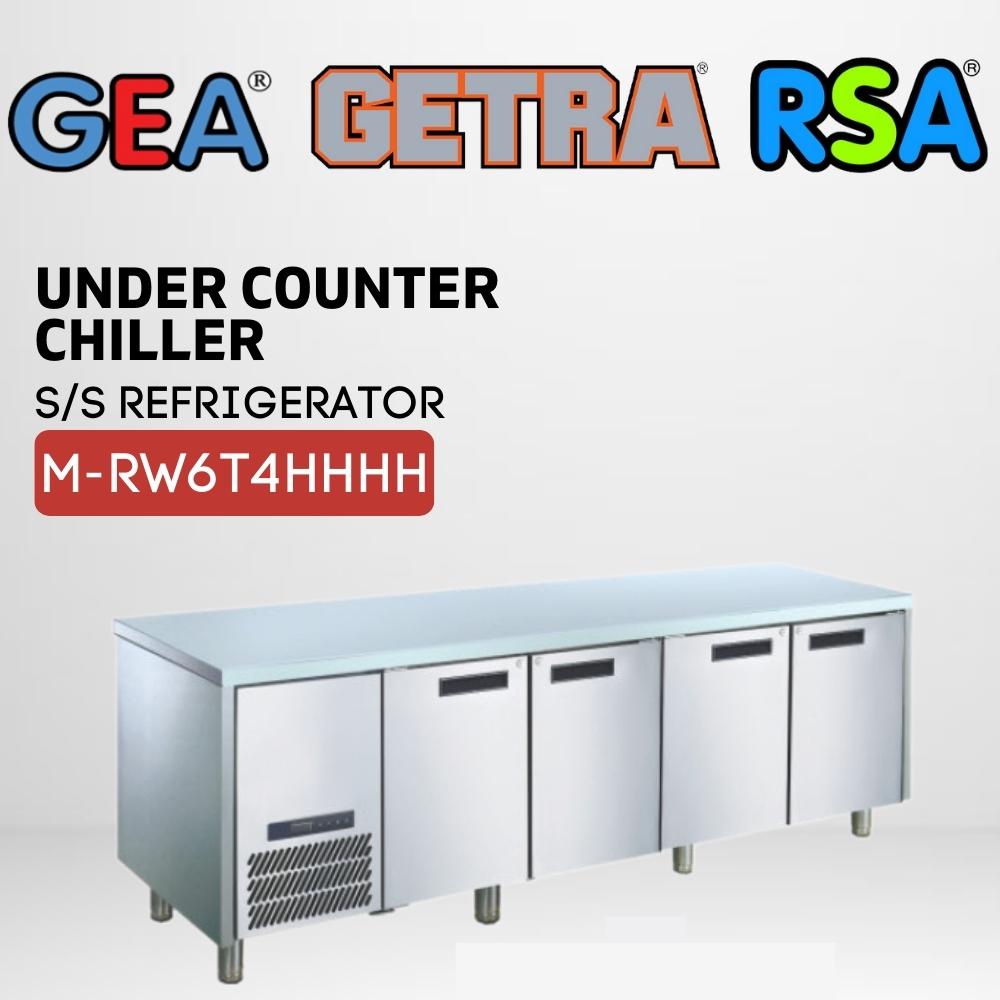 UNDERCOUNTER CHILLER GEA M-RW6T4HHHH KULKAS RAK PENDINGIN RESTORAN STAINLESS ORIGINAL