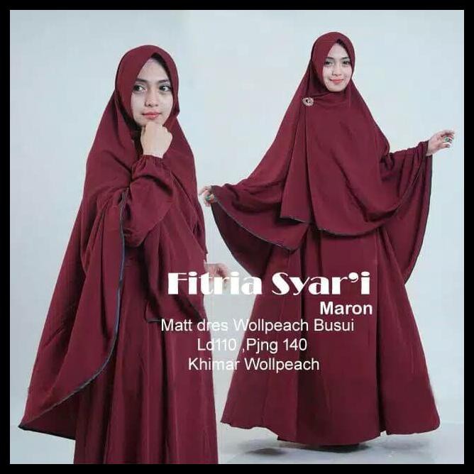 Gamis / Syar'I / Baju Busana Muslim / Syar'I Fitria / Gamis Fitria