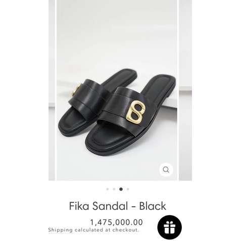 prelove sandal buttonscarves (Fika sandal Black)
