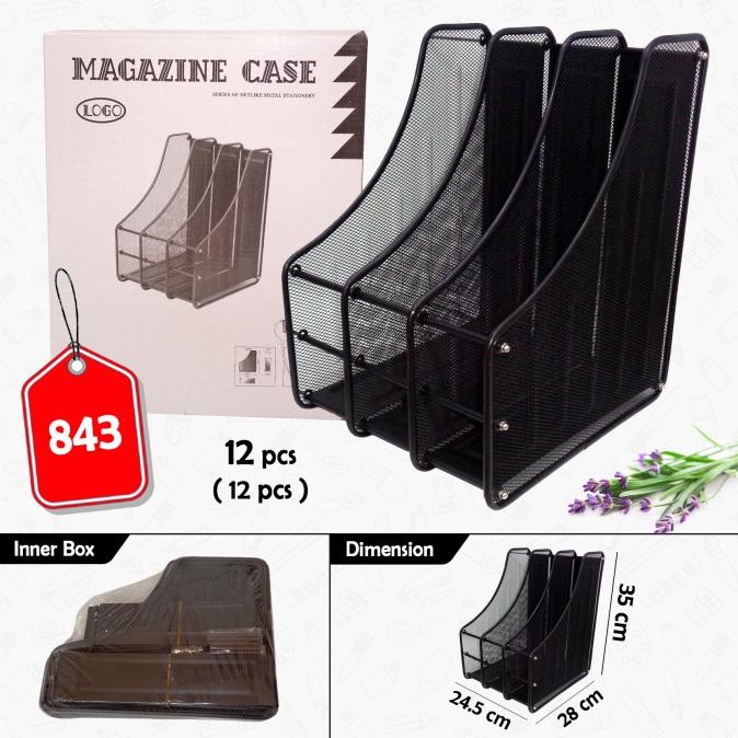 

TERLARIS BOX FILE BESI / MAGAZINE TRAY / TEMPAT DOKUMEN-MAJALAH 3 SEKAT ( PACKING AMAN )