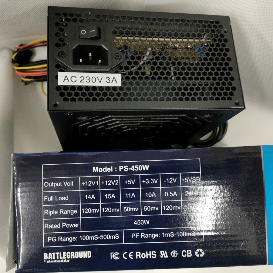 PSU Simbadda 450w / Power Supply Simbadda 450w