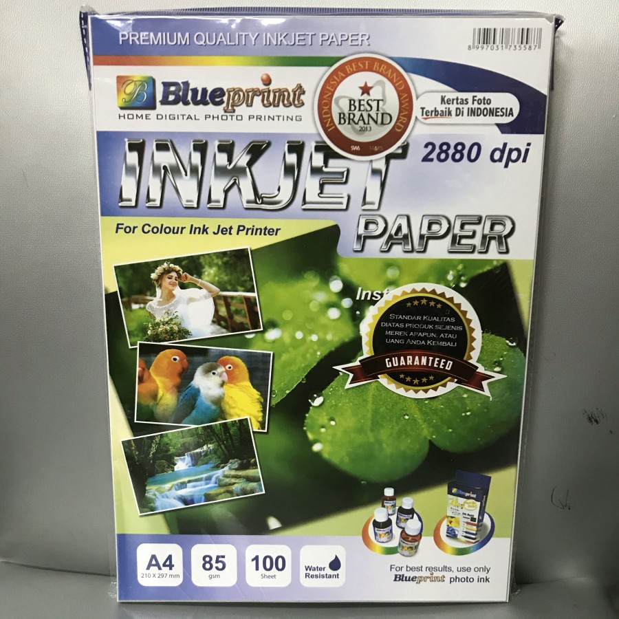 

Kertas Inkjet Paper Blueprint A4 85Gsm 100 lembar BP-IPA485 Blueprint