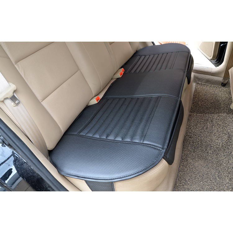 PREMIUM TEBAL Alas Duduk Jok Mobil set Empuk Universal BAHAN KULIT 3 in 1