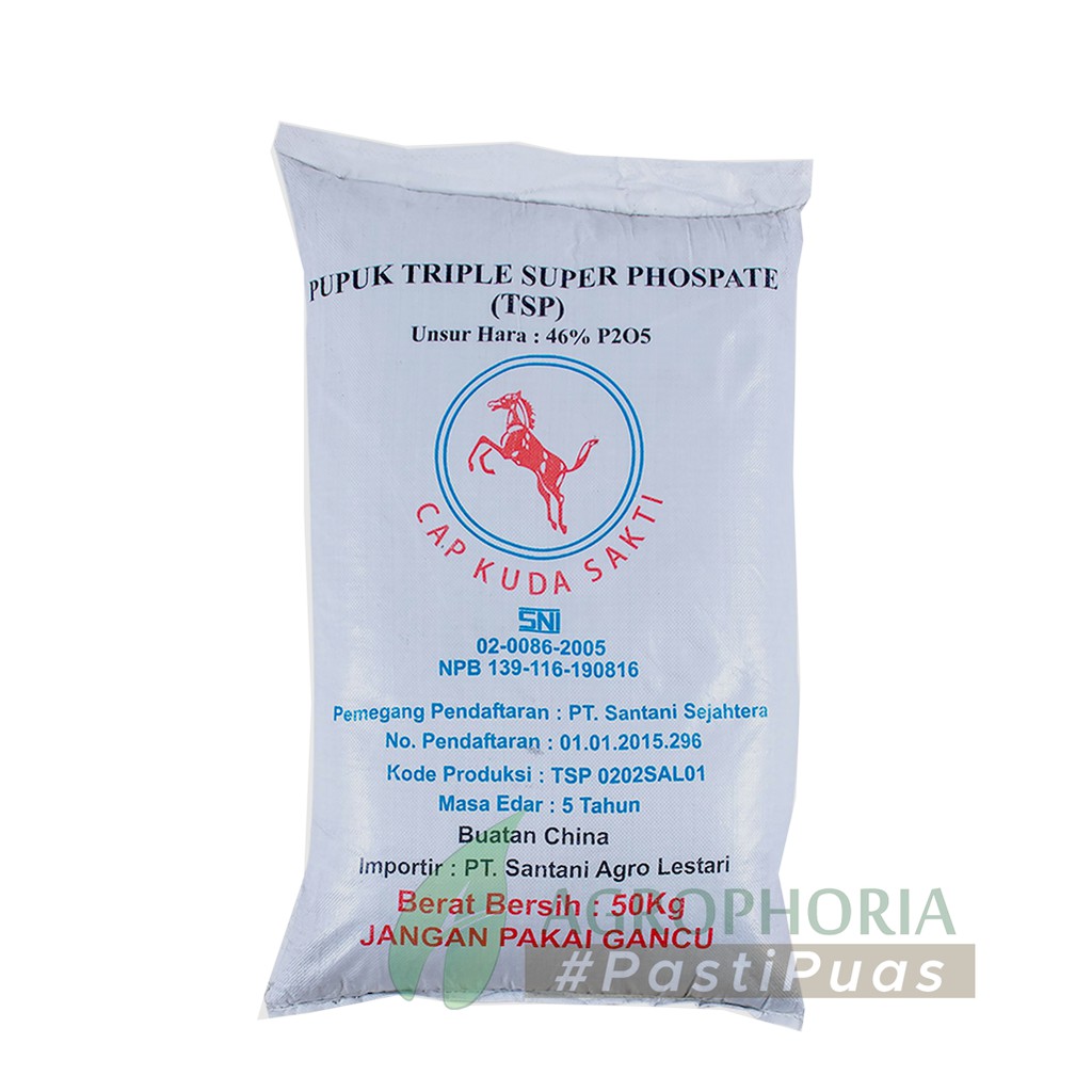 Pupuk TSP Cap Kuda Sakti 1 Kg - Santani