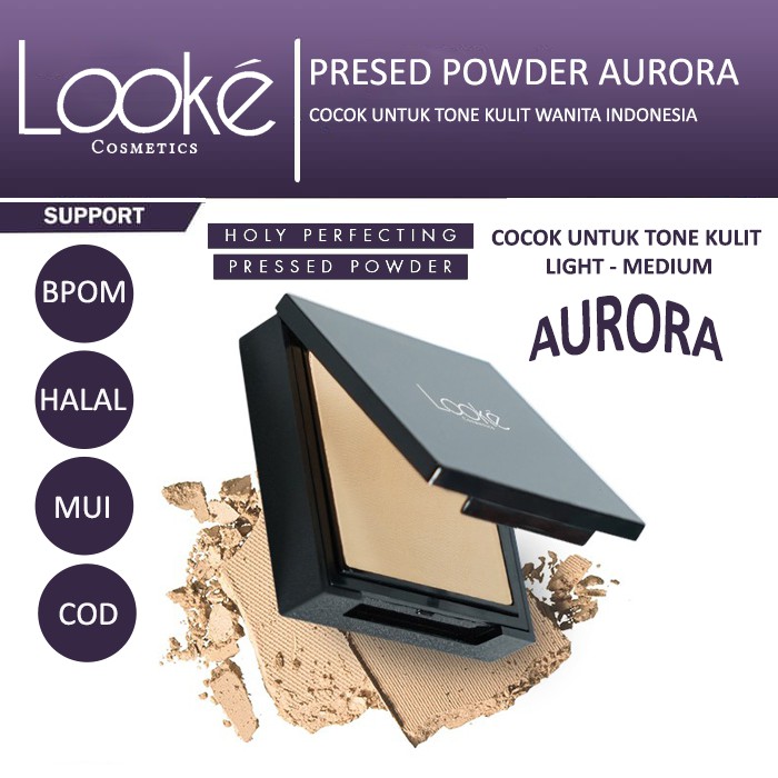 Looke Aurora Cosmetics Holy Perfecting Pressed Powder