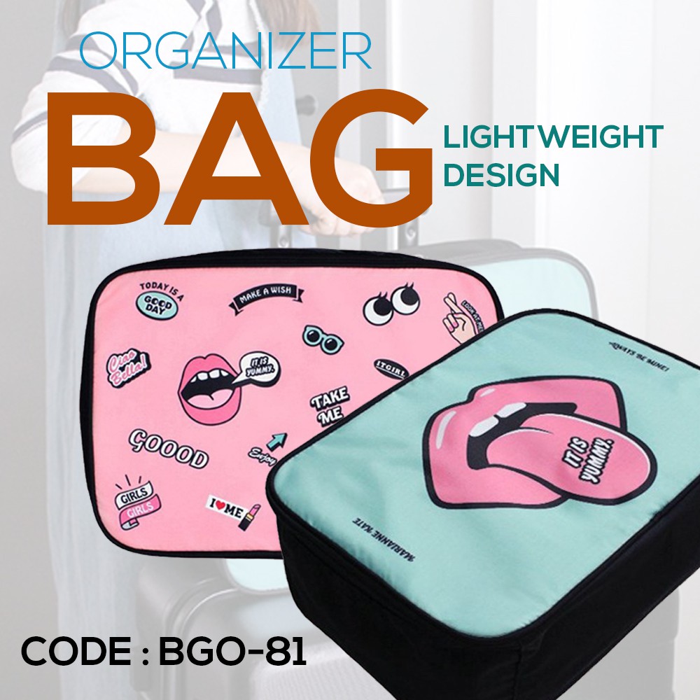 Tas Trendy Organizer Bag - Ringkas - Multifungsi - BGO-81